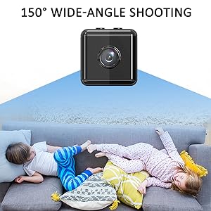 STANDARD GOODS MiniSmart Hidden HD Cameras Wireless WiFi Camera for Home Security - Night Vision, Built - in Battery, App Control (iOS & Android) - Ideal Indoor Nanny, Pet & Dog Camera