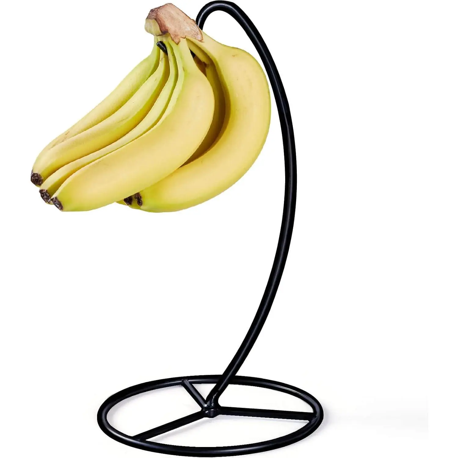 Banana Holder Stand, Banana Hanger Black-Metal Bananas Tree Hanger | Banana Stand Black, Metal Bananas Holder to Keep Bananas  for 15LB,Easy to Install