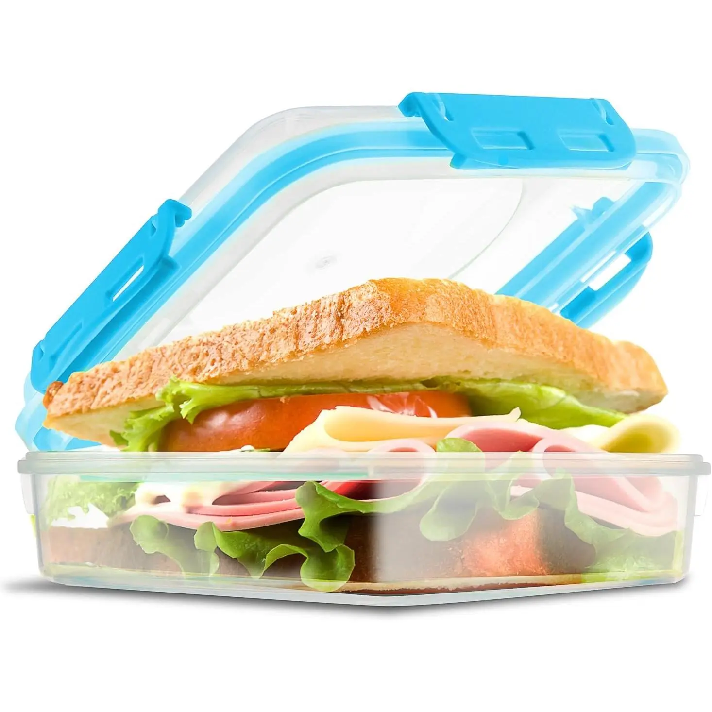 Sandwich Container with Lid,  Lunch Box,  Colors