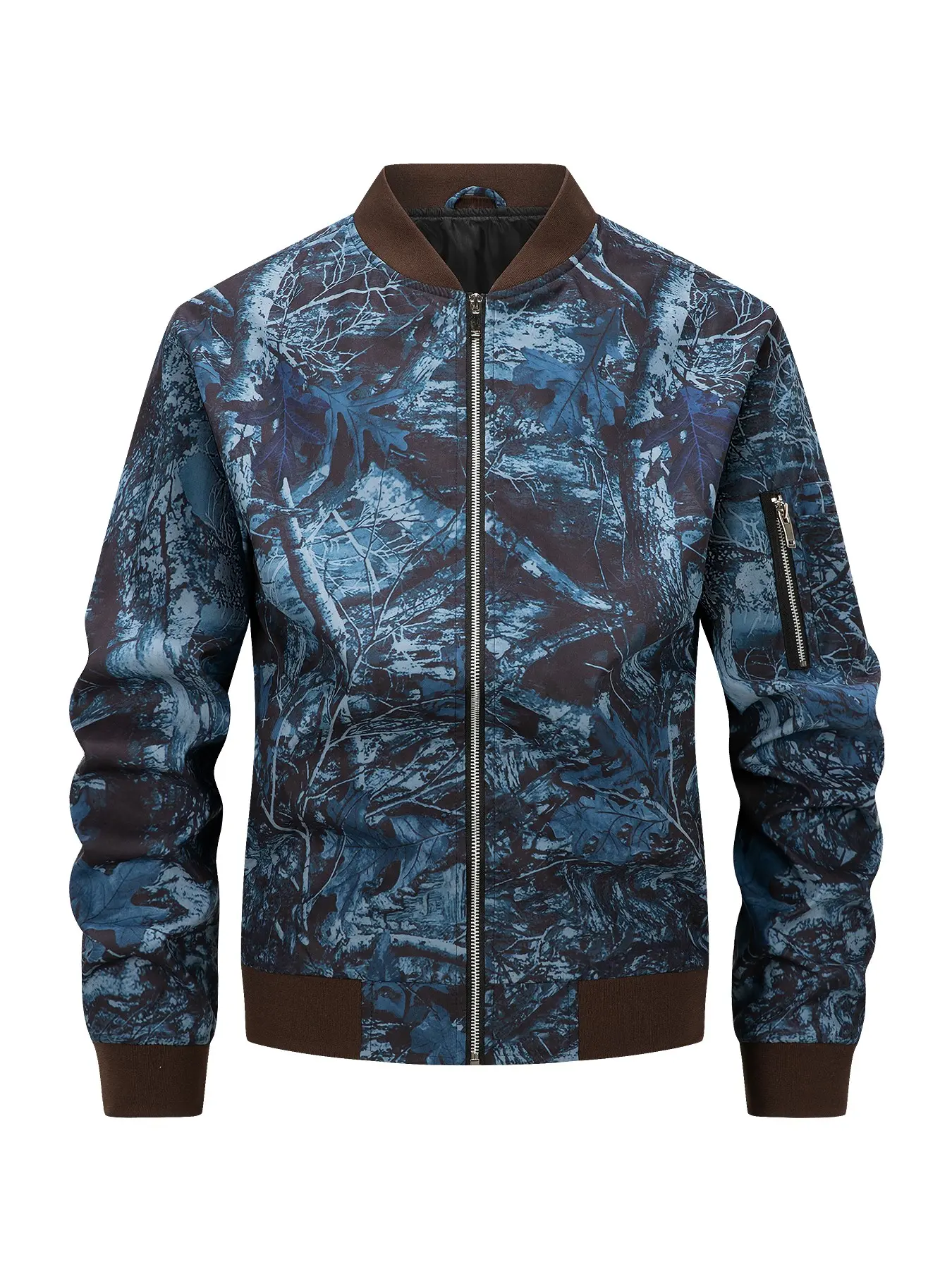 Men's Camouflage Jacket, Long Sleeve Workwear Coat, Spring & Fall Loose Fit, American Style Safety Gear, Comfortable Outdoor Clothing