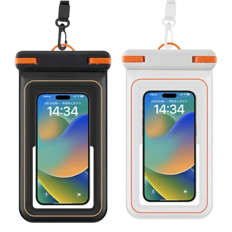 IPX8 Floating Waterproof Phone Pouch with Lanyard, Universal Phone Case, Suitable for iPhone 17 16 15 Pro Max/14 Pro/13/12/11, Suitable for Samsung S26 Ultra S25 S24, Suitable for Xiaomi, Etc., Maximum 6.8 Inches (approx. 17.2cm), Suitable for Swimming