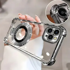 Compatible with iPhone11promax | Premium Clear Electroplated Phone Case with Ring Holder, 4-Corner Shockproof & Full Camera Protection HNL0108