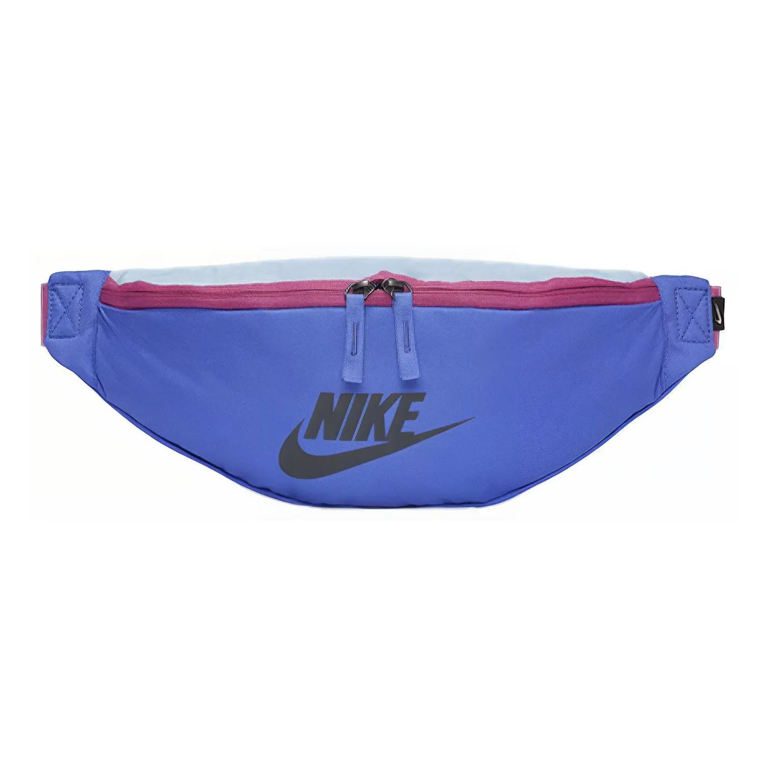 Nike Casual Polyester Crossbody Waist Bag for Men and Women, Sporty Style in Light Blue