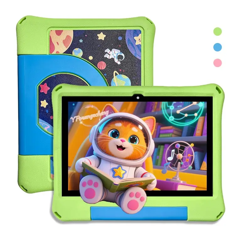 10.1 Inch Android Education Learning Tablet, HD Screen, Parental Control, Supports Sim Card, Shockproof Case, Student Tablets, Halloween Christmas Gift