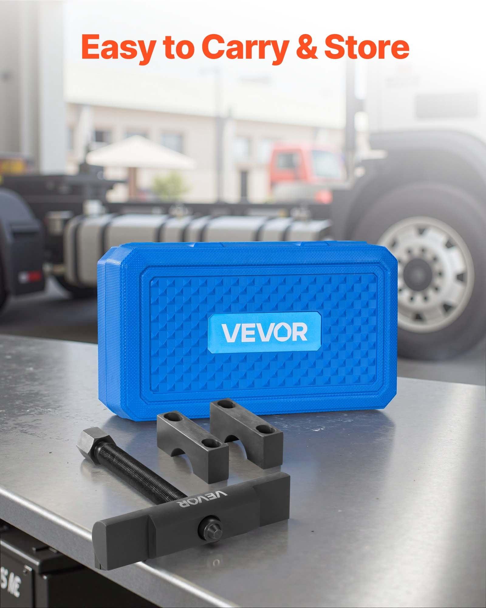 VEVOR Yoke Puller, Made for Class 6-8 Transportation Trucks and Equipment, Heavy Duty Yoke Removal Tool Kit, Automotive Yoke Puller Kit Compatible with Kenworth, Peterbilt, Freightliner, Mack, Volvo