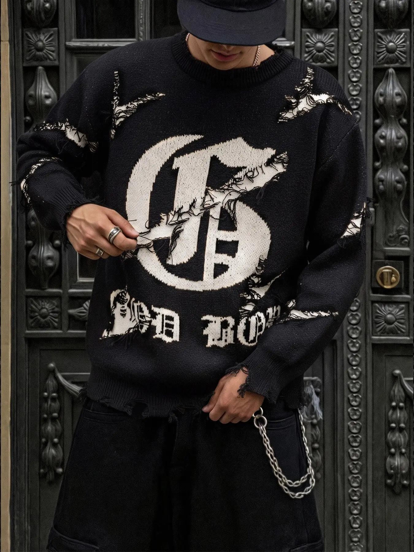 Men's Patterned Pullover Sweater Knitwear, Stylish Casual Color Block Loose Fitted Crew neck Drop Shoulder Long Sleeve Knitted Top, Fashion Fall Winter Inside Top Soft Warm Sweatshirt Daily Life, Trendy Men's Outdoor Going Out Warm Jacket Street wear