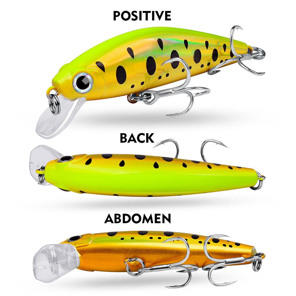 Minnow Sinking Fishing Lure 8cm 11g & 4.5cm 3g Hard Plastic Bionic Lures DW457 DW48 Long Cast Bass Trout Freshwater Fishing Tackle
