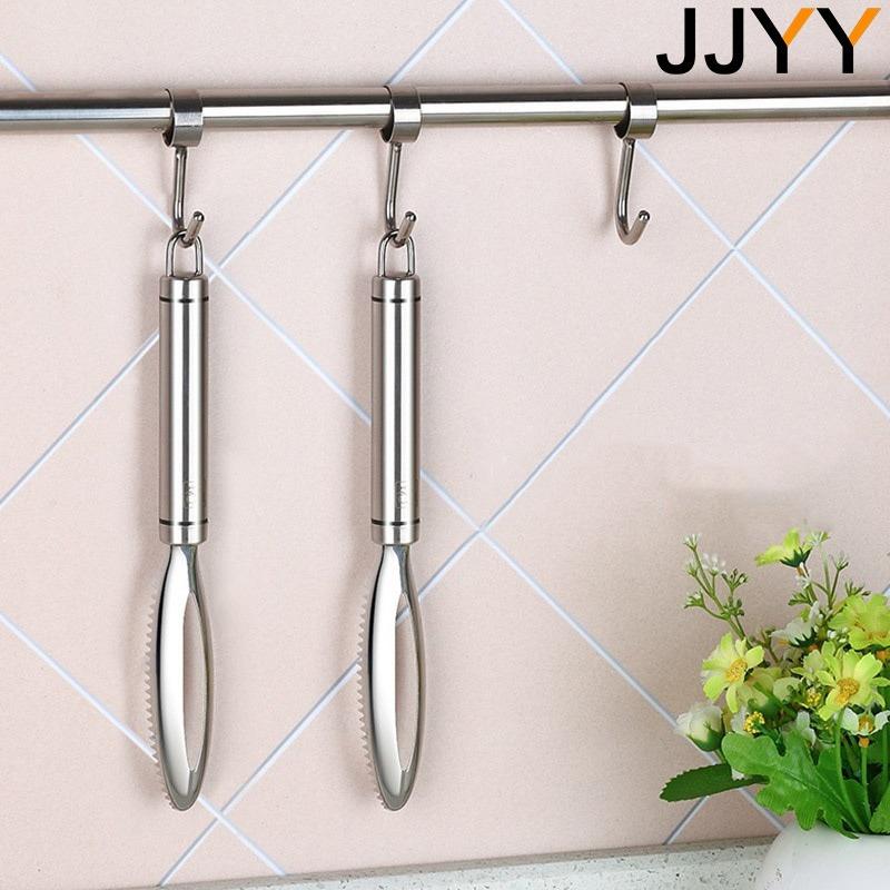 Stainless Steel Fish Scaler with Non-Slip Handle & Bone Tweezers - Serrated Plate for Efficient Scaling, Meat-Protective Design, Precision Deboning, Rust-Resistant & Easy Clean Kitchen Tool