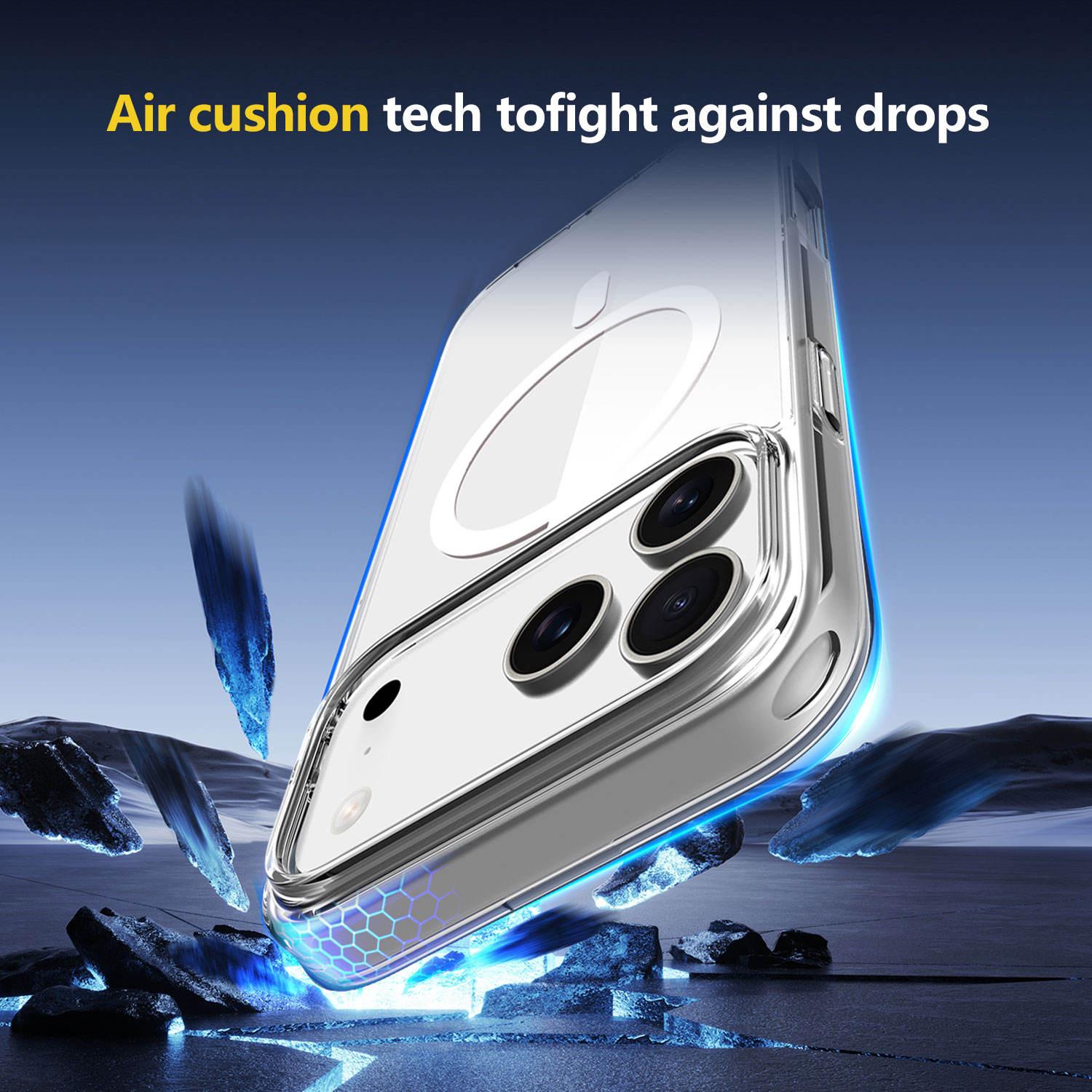 Ultra-Clear MagSafe Phone Case Compatible With iPhone 17 Pro Max 16 15 14 13 12 11 X XS Max Pro Air Plus & Samsung Galaxy S/A/NOTE/Z Series, Military-Grade Shockproof Protection, Anti-Yellowing Clear Hybrid Magnetic Case