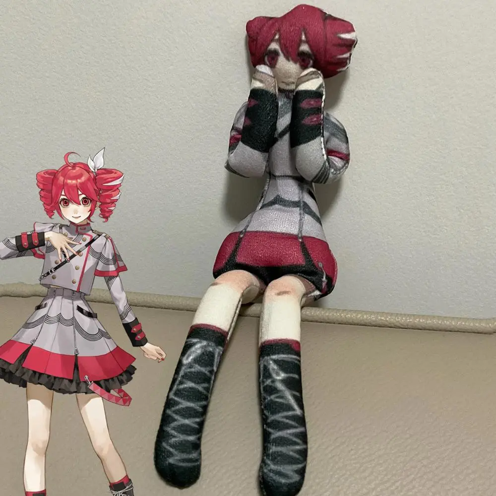 Anime Kasane Teto Cosplay Keychain Plush Cotton Doll Slender Twistable Shape Room Abstract Model Decoration Festival Gift