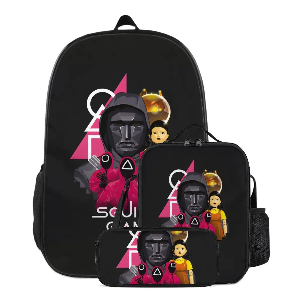 SQUID GAME: PLAYER 456’S OFFICIAL GEAR BUNDLE 2025 | Stormproof Backpack + Bomb-Proof Lunch Box | TikTok’s Sold-Out Alert! Lightweight Bookbag Stylish Daypacks