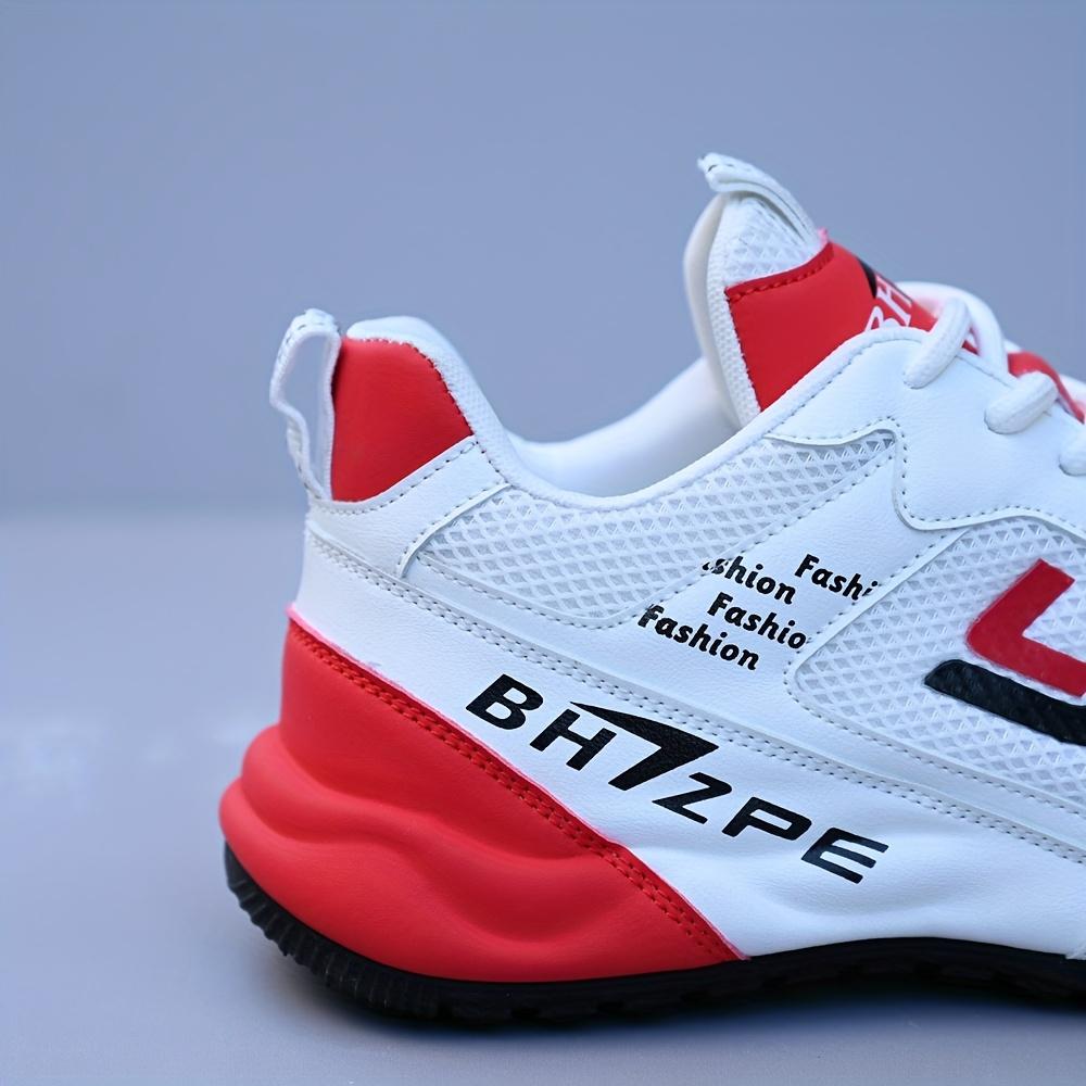 UYCEKK Men's Summer Breathable Mesh Shoes, White Casual Lightweight Comfortable Sports Training Running Shoes, Trendy