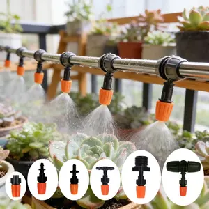 10Pcs Horticultural Atomizing Micro Nozzle, Automatic Irrigation Nozzle, Balcony Horticultural Irrigation Accessories, Greenhouse Atomizing Humidification Nozzle, Succulent Plant Flower Garden Courtyard Cooling Atomizing Nozzle