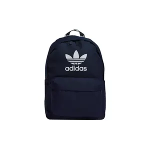 Adidas Originals Polyester Backpack with Large Trefoil Logo for Men and Women in Blue