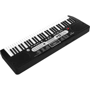 61-Key Portable Keyboard Piano Set with Adjustable Stand Stool Headphones Microphone Music Electronic Keyboard Bundle 200 Timbres Recording Mode Carrying Bag Early Educational Musical Gift for Kids Beginners Students