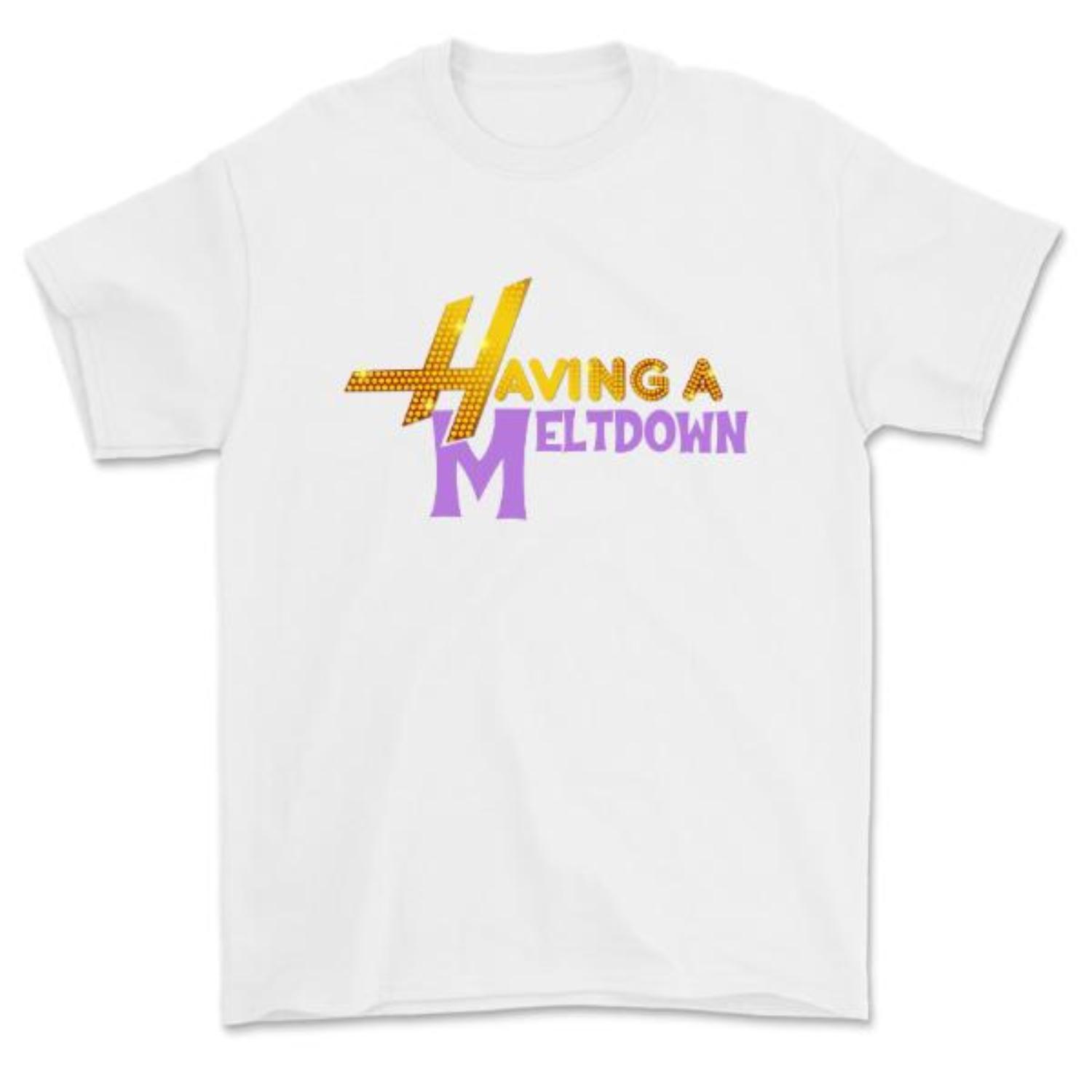 Having A Meltdown T-Shirt, Aesthetic Mental Health Matters Cotton T-Shirt, Trendy Disco Faux Glitter Hannah Montana T-Shirt, Vintage Graphic Tee, Popular Unisex Apparel for Mental Health Awareness