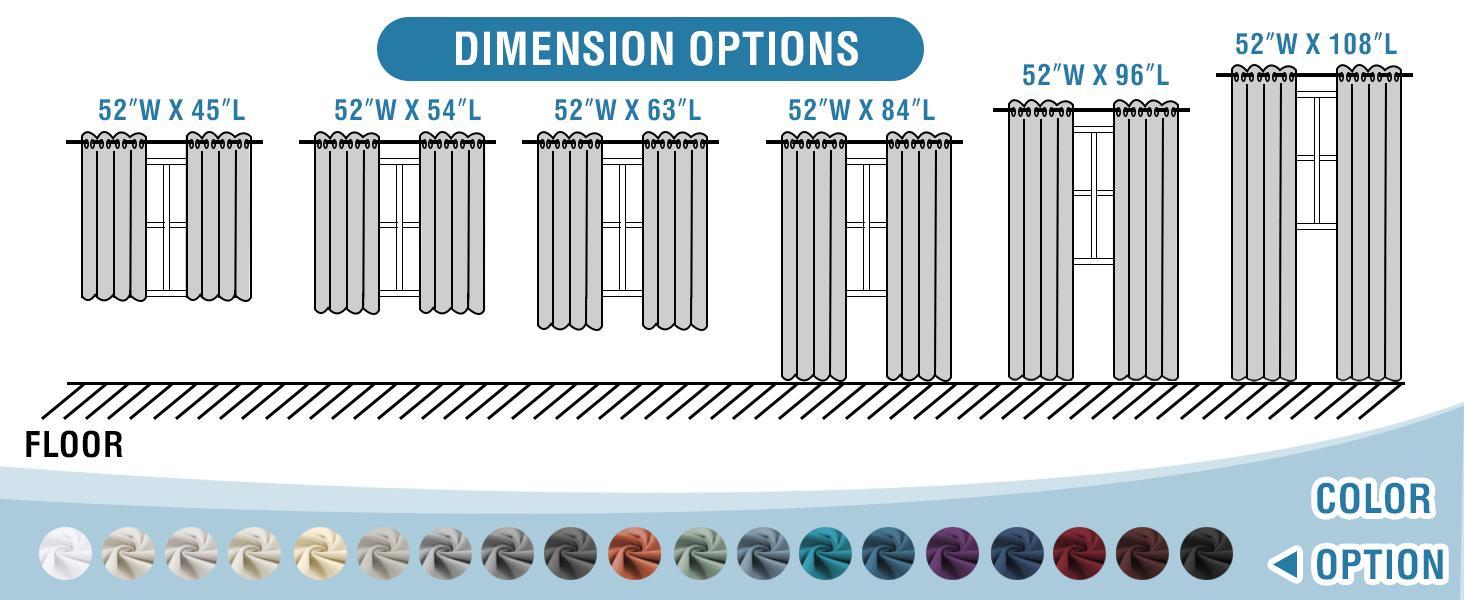 H.VERSAILTEX Blackout Curtain 2 Panels for Bedroom Thermal Insulated Room Darkening Curtains for Living Room Energy Saving Curtains for Patio Door Grommet Top