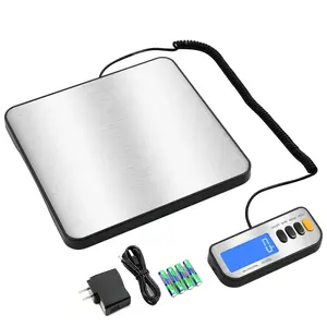 A-LX460 460lb x 0.1lb Digital Heavy Duty Shipping and Postal Scale with Large Stainless Steel Platform,  and Ac Adapter Included