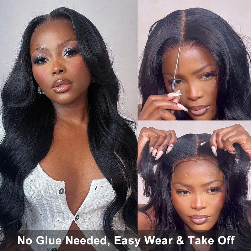 Bling Hair 6x4 5x5 HD Lace Easy Wear and Go Body Wave Glueless Human Hair Wigs Pre Plucked Pre Cut 7x5 9x6 Lace Closure Wigs for Beginners 180% Density Water Wave Lace Front Wigs for Black Women TikTokShopHolidayHaul