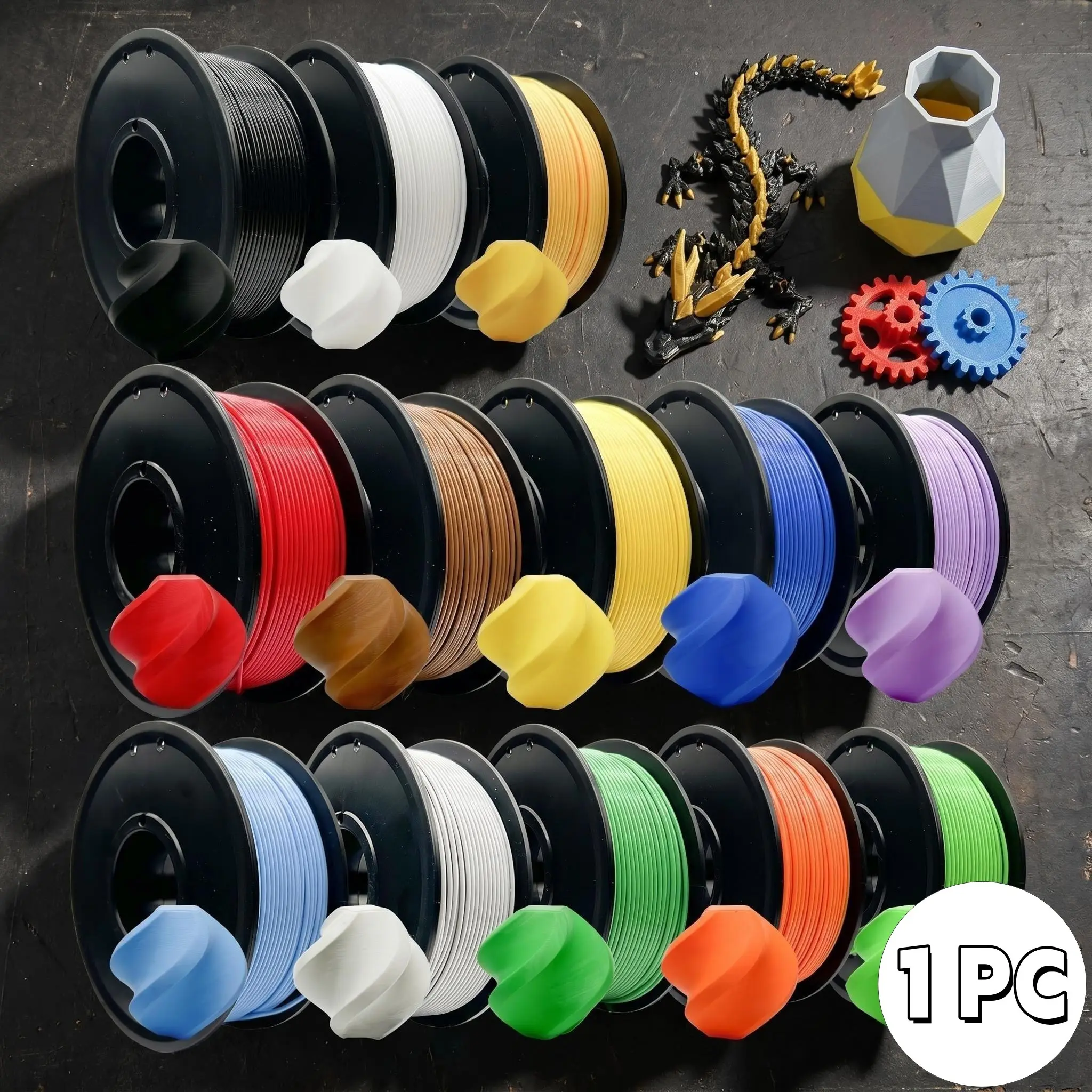 PLA Fast 1.75mm 3D Printer Filament, 250g Spool, High-Speed Printing, Suitable for Most Fdm 3D Printers, Knot-Free