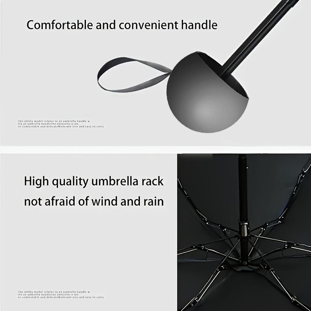 Compact Windproof Folding Umbrella, 1 Count Portable Lightweight Umbrella with Easy-open Mechanism, Rainproof Umbrella for Daily Commute & Outdoor Activities, Valentine's Day Gift, Wind Resistant Umbrella