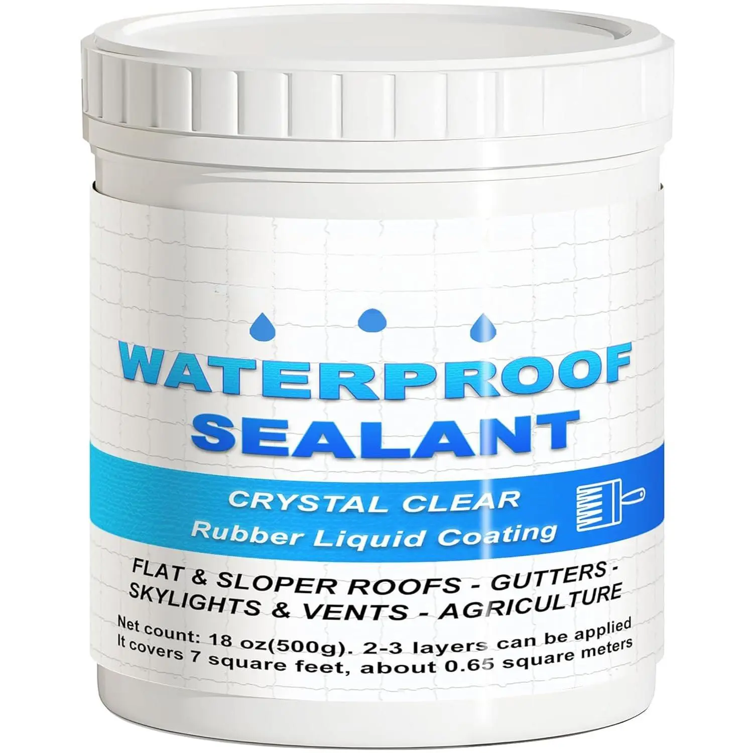 Invisible  Agent 500g(18oz), Wall Bathroom Roof  Coating, Transparent Repairing Leak Sealant for Indoor & Outdoor