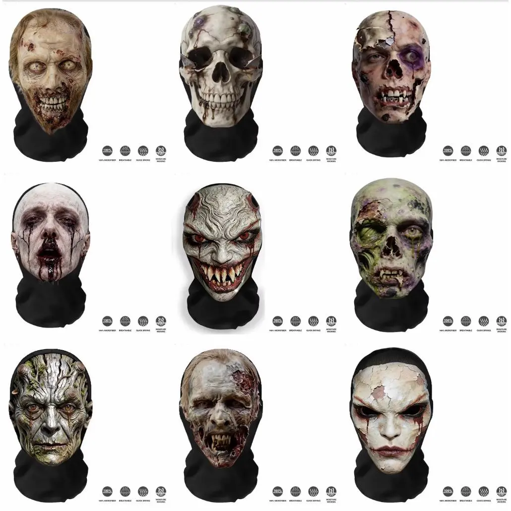 Halloween Party Adult Mesh Headgear Spoof Funny Mask Role Playing Costume Props Spooky Atmosphere Decoration Novelty Face Cover Breathable Black Net Mask Cosplay Event Trick or Treat Accessories Funny Prank Gag Gift