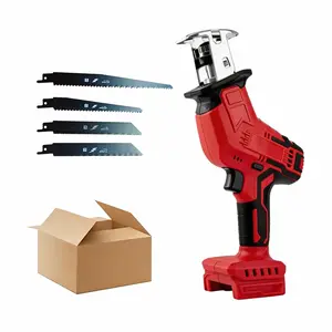 Adjustable-Speed Handheld Cordless Reciprocating Saw, Works on Wood, Metal, Plastic Pipes and Tree Branches, Suitable for Indoor and Outdoor Cutting, Compatible with 18V Battery (battery not included)