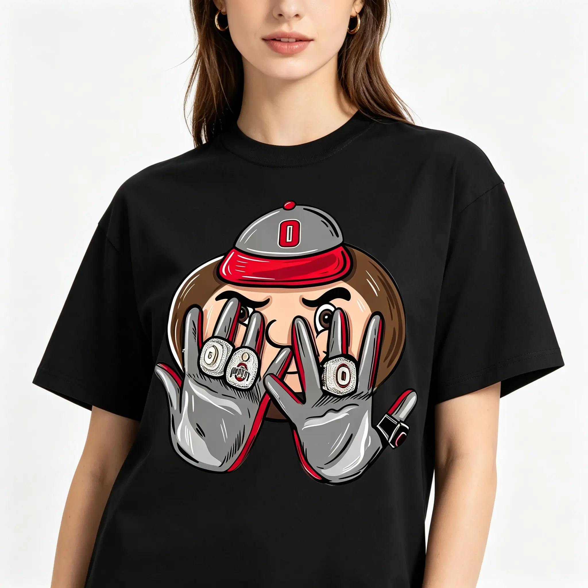 "Ohio State Buckeyes 2025 National Champions" Graphic Unisex Tee |   All-Season Breathable Top