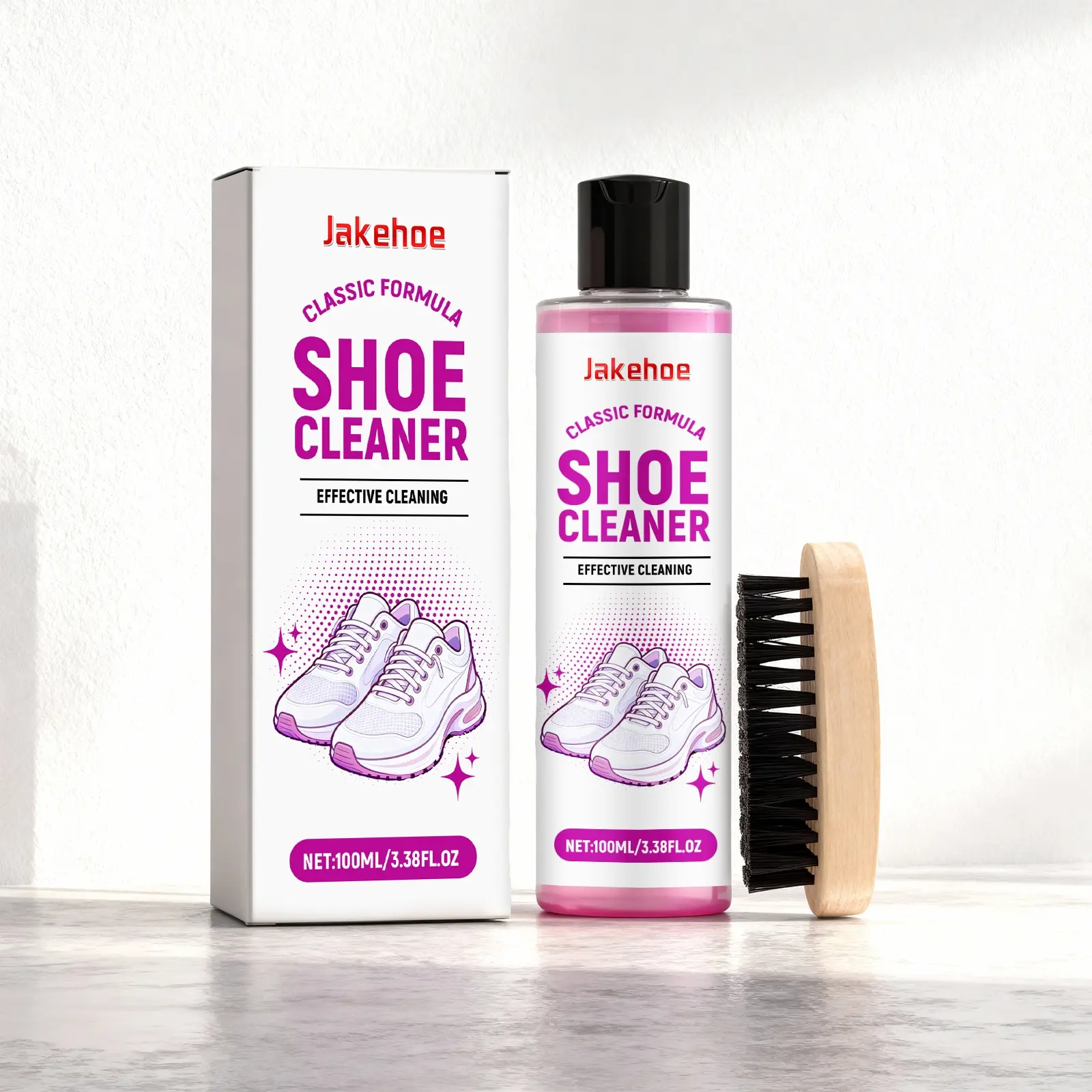 Shoe Cleaner Set for Sneakers & Footwear, Gentle Cleaning Solution, Multi-Functional Shoe Care Kit, Ideal for Daily Use