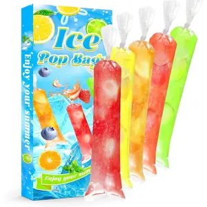 [Summer Essentials]250 Pakcs 3x12 Disposable Ice Pop Bags Popsicle Bags for Ice Candy Pop, Yogurt Sticks, Juice Smoothies, Fruit Shake, Snacksgift