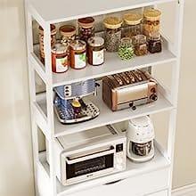 64 Inches Freestanding Storage Cabinet Furniture White