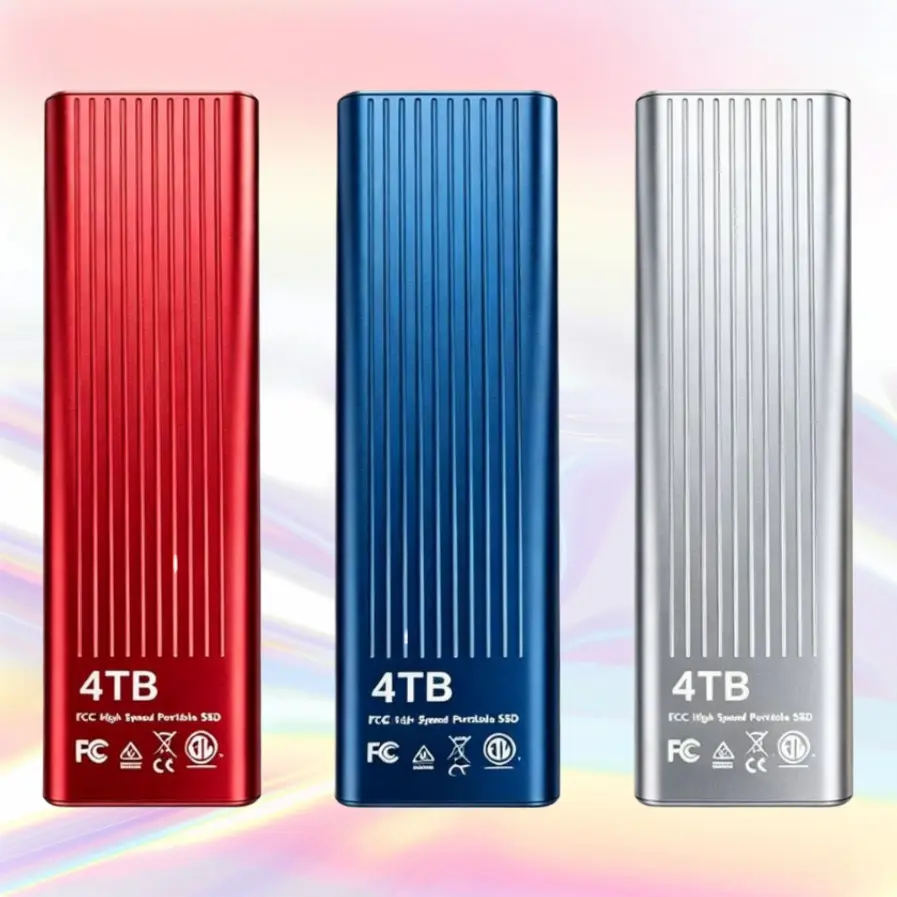 Portable SSD External Solid State Drive 1TB 2TB Large Capacity Metal Shell Shockproof Storage Disk