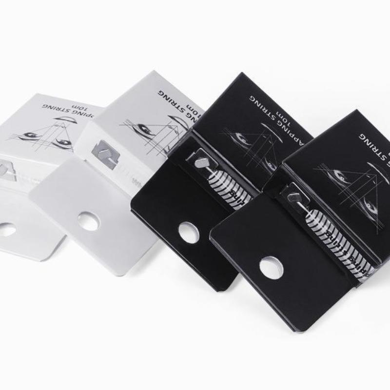 1pc, White/Black Microblading Mapping String Permanent Makeup Pre-Inked Eyebrow Marker Thread Brow Positioning Tool Cosmetic PMU Supply