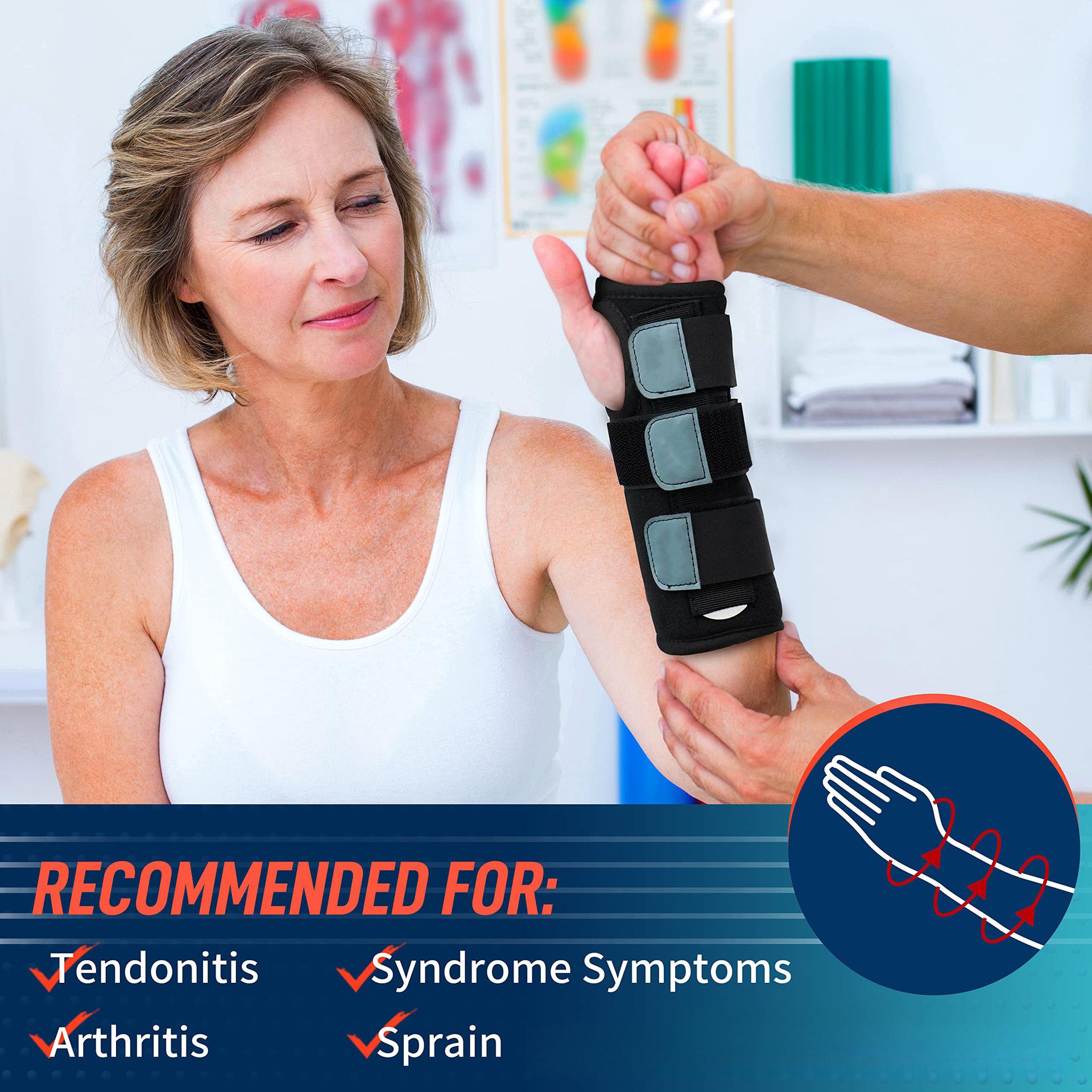 Wrist Brace Hand Brace, Carpal Tunnel Wrist Splint Night Support for Women Men, Pain Relief Support -Tendonitis, Arthritis, Sprain, Right Hand, Small/Medium