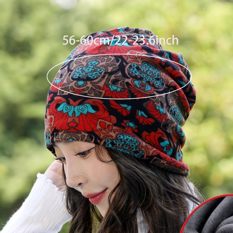 Floral Boho Turban Beanie - Comfortable, Lightweight, Durable Chemo Cap for Women, Perfect for Casual & Stylish Wear