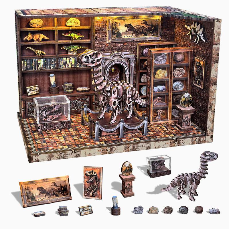 DIY Book Nook Kit, Miniature House Model Set, 3D Wooden Puzzle, Desktop Decoration, Birthday Gift, Christmas Present, Home Decor