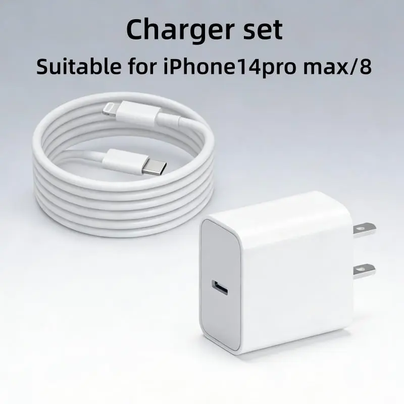 US Plug 20W USB‑C Fast Charging Wall Charger Compact Type C Charger Block For iPhone Series Electronic Phone Charger