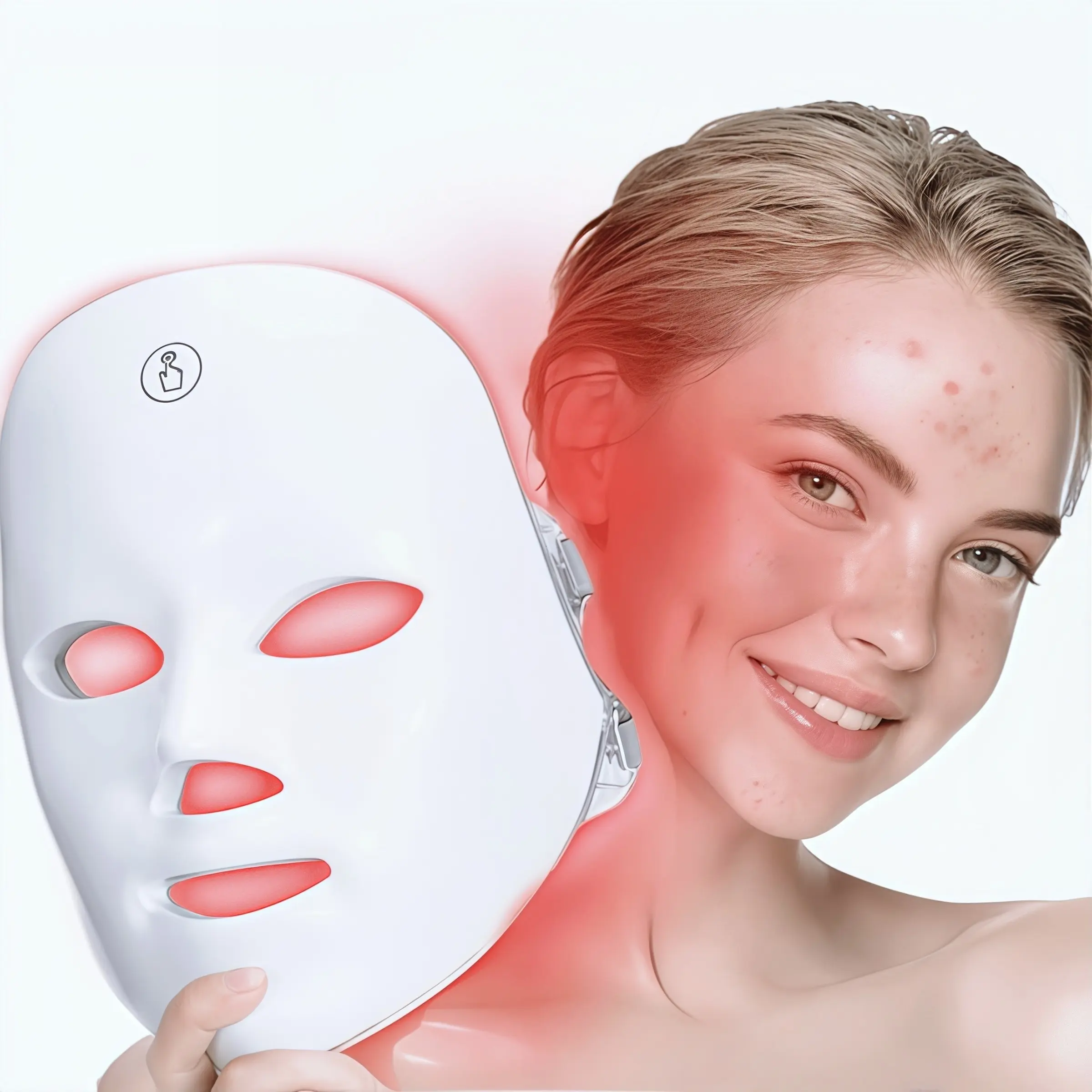 7-Color Facial Device, USB Charging Beauty Mask, Face Spa Care At Home Spa, Perfect Holiday Gift for Women, Rechargeable Facial Mask, Skin Needs