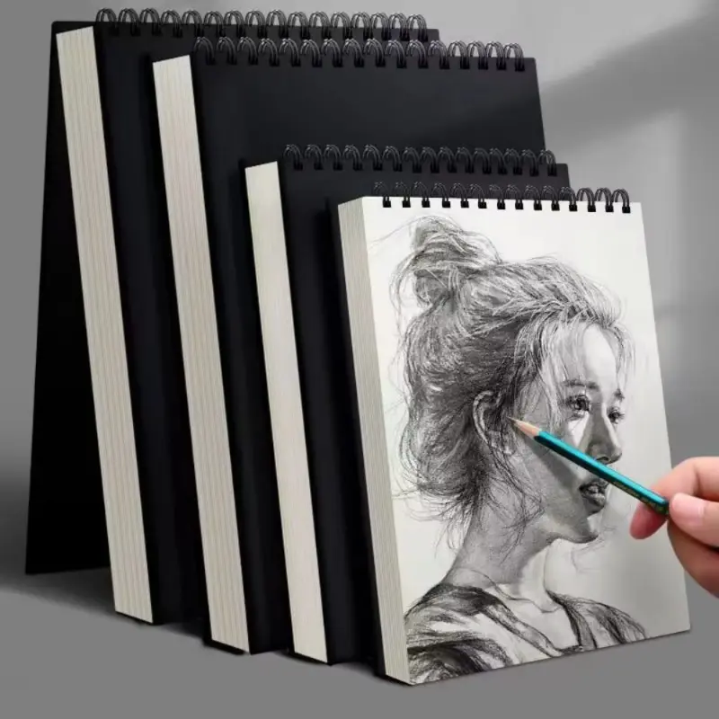30 Sheets 8K 16K Coil Sketchbook Spiral Bound Eco-Friendly Thick Drawing Paper Acid Free A4 A5 A6 Artist Sketch Pad Oil Painting