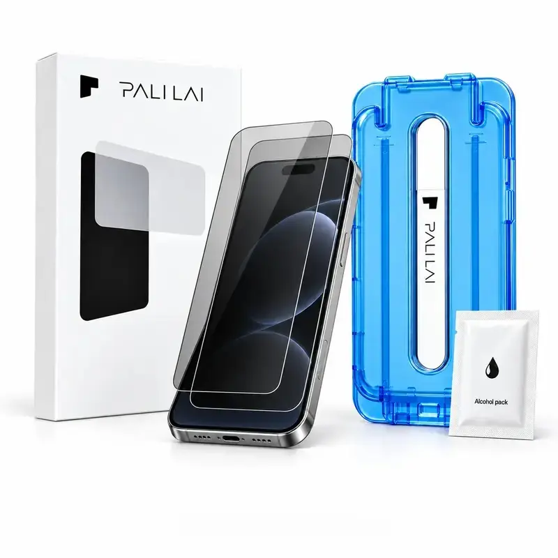 2-Pack Privacy Screen Protector for iPhone 13/14/15/16/17/18, Plus, Pro & Pro Max – With Easy Installation Tool HD Clear, Anti-Spy, Easy Install, 9H Tempered Glass