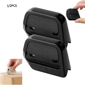 Mini Ceramic Paper Cutter, Pocket Size Safety Cutter with Retractable Blade, Long-Lasting Sharpness, Ideal for Paper Cardboard Handmade (2 Pack)-Magnetic fridge magnet. It's an essential household tool that's both safe and durable.