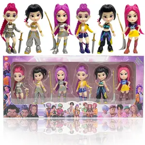 HOT Anime Kpops Demon Hunters Figure Rumi Zoe Mira anime polyvinyl chloride character collection desktop trinkets Childrens gift