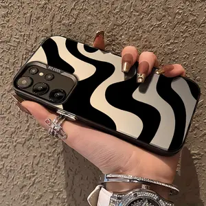 Retro Black Stripe Phone Case for Samsung Galaxy A03/A04/A04E/A05/A05S/A10/A10S/A11/A12/A13/A14/A15/A20/A21S/A22/A23/A24/A25/A30/A30S/A31/A32/A33/A34/A35/A50/A52/A53/A54/A55/A70/A71/A72/S10/S10+/S20/S20Ultra/S21/S21Fe/S22/S22Ultra/S23/S24 Fashion, Premium