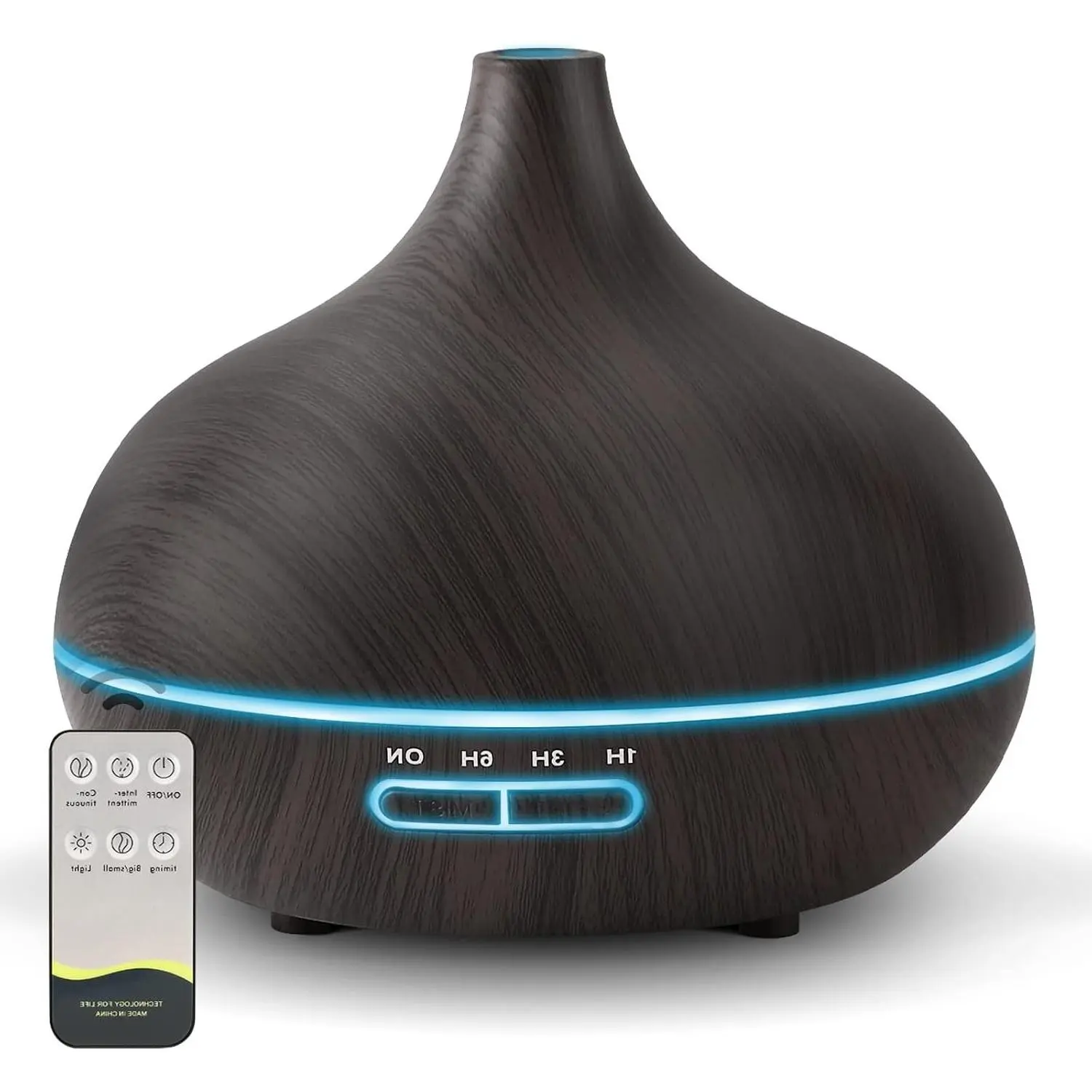 550ml Ultrasonic Essential Oil Diffuser for Large Room with Remote Control, Timer, 7 Colors Light - Aromatherapy Diffuser for Bedroom