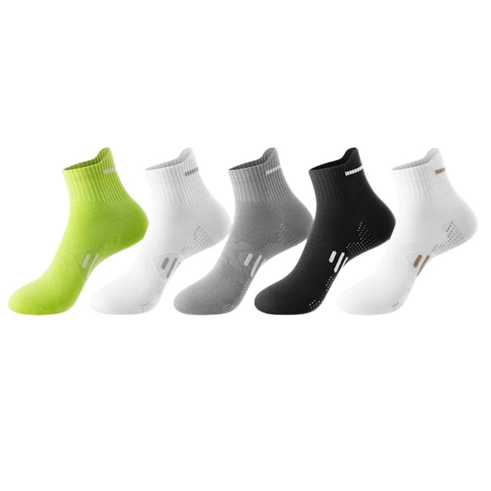 Marathon running socks men's spring and summer mesh non-slip breathable sports cotton socks deodorant medium tube socks