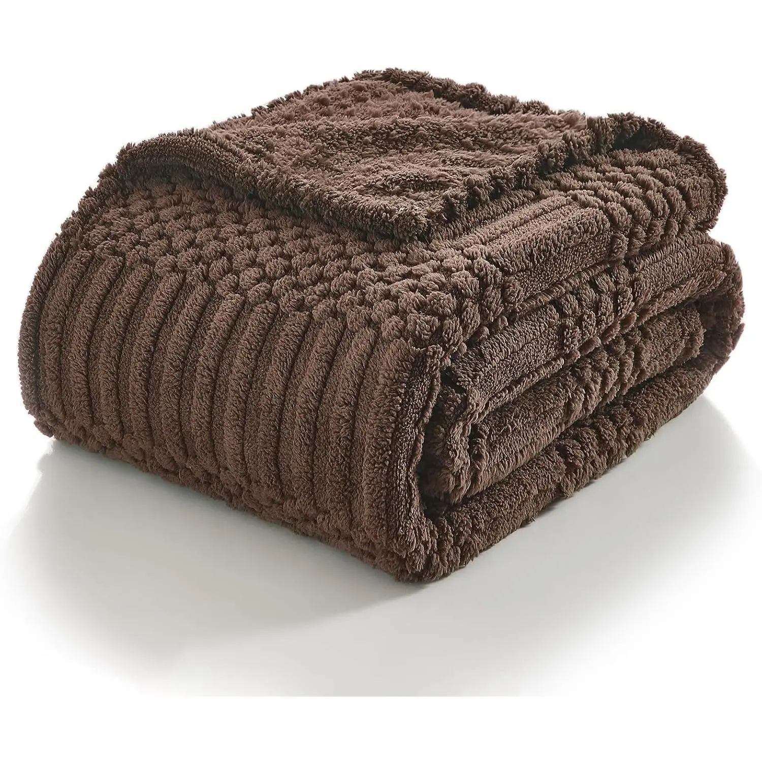 Throw Blanket for Couch-Dark Brown Boho Throw Blanket, Soft Fleece Plush Lightweight Blankets&Throws for  Seasons, Fuzzy Decorative Blankets for Livingroom Bed Sofa Chair (50x60, Dark Brown)