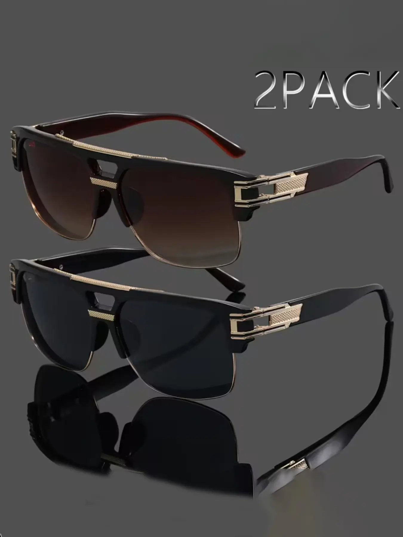 2026 New Fashion Retro Square Frame Glasses, Unisex High-Quality Daily Wear, Decorative Lens, Casual Style, All Seasons, Trendy Shades
