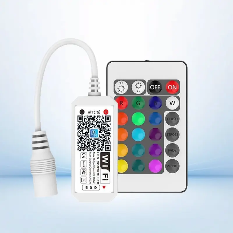 Smart Light Strip Controller with Remote & App, Timer Switch, Smart Speaker Compatible Audio & Video Accessory