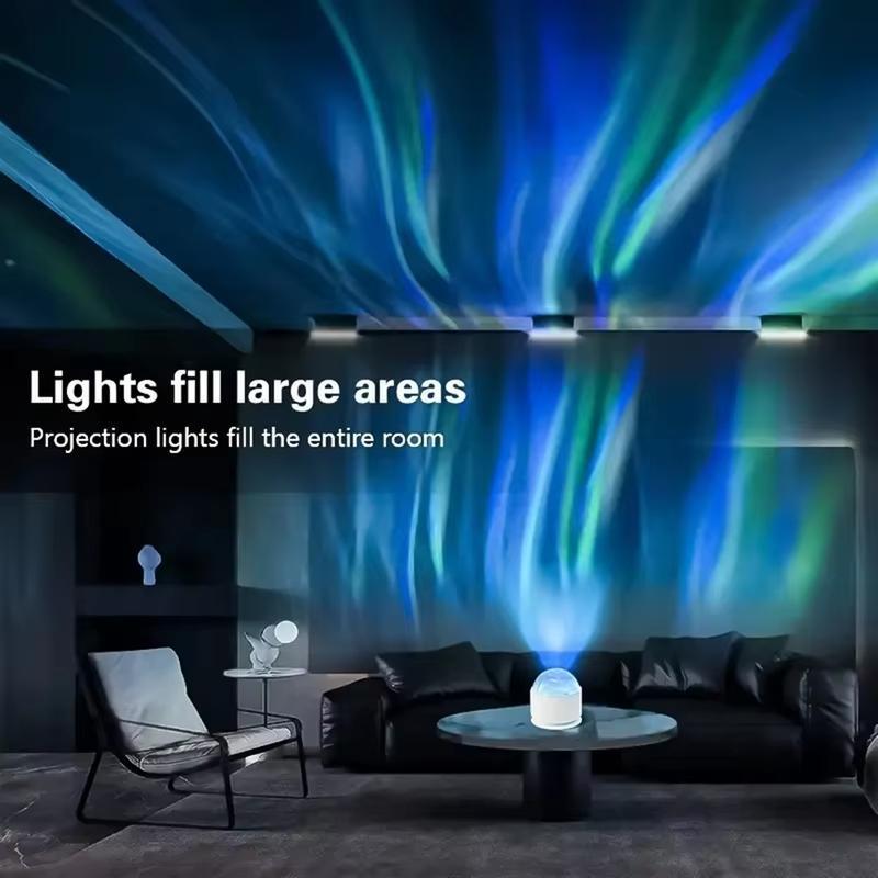 Projector Light, RGB Aurora Lamp Cube with Remote Control, 16 Color Changing Lamp Projector for Bedroom Living Room Wall Decor